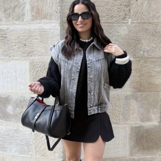 Veste en jean ROCK gris